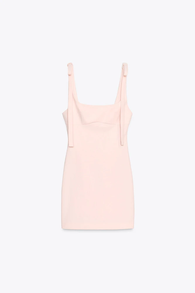 SHORT TIE-STRAP DRESS