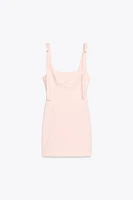 SHORT TIE-STRAP DRESS