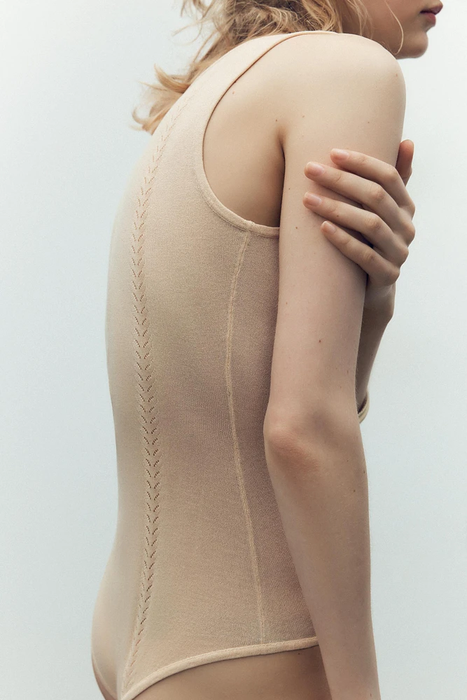 BODY EN MAILLE BRODÉ