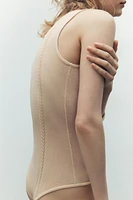 BODY EN MAILLE BRODÉ