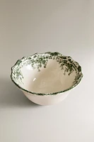 BOL APÉRITIF FAÏENCE FLORALE