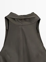 Halter neck dress with tie detail - Studio