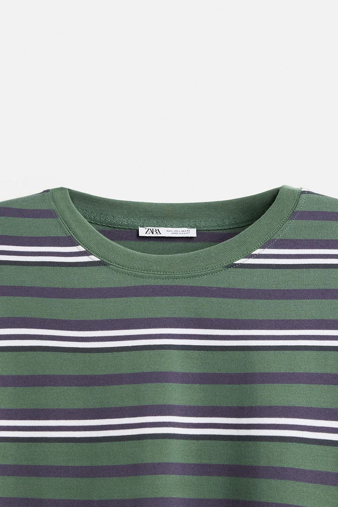 STRIPED JACQUARD T-SHIRT