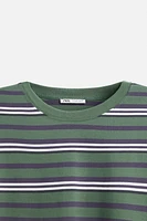 STRIPED JACQUARD T-SHIRT