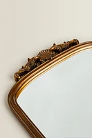 MIROIR MURAL BOIS DORÉ