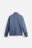 WASHED POCKET OVERSHIRT