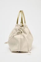 METAL HANDLE MINI BOWLING BAG