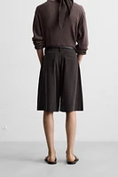 BERMUDA PLIS WIDE FIT