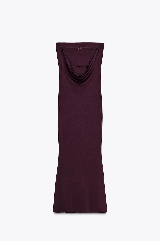 STRAPPY BACK BANDEAU DRESS