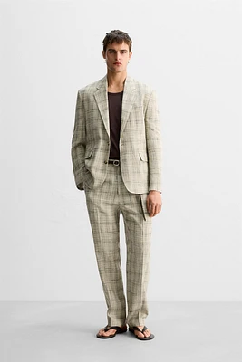 LIMITED EDITION CHECKED SUIT PANTS
