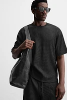 TEXTURED JACQUARD T-SHIRT