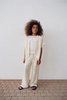 PANTALON DROIT EN MAILLE