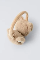 BEAR FAUX FUR EAR MUFFS