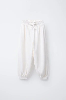 TEXTURED BALLOON PANTS