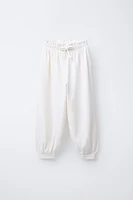 TEXTURED BALLOON PANTS