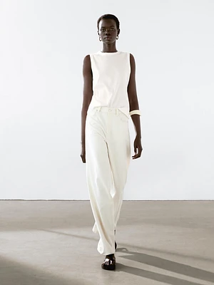 Top sans manches 100 % coton