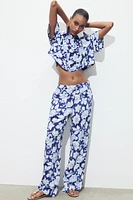 FLORAL PRINT PANTS