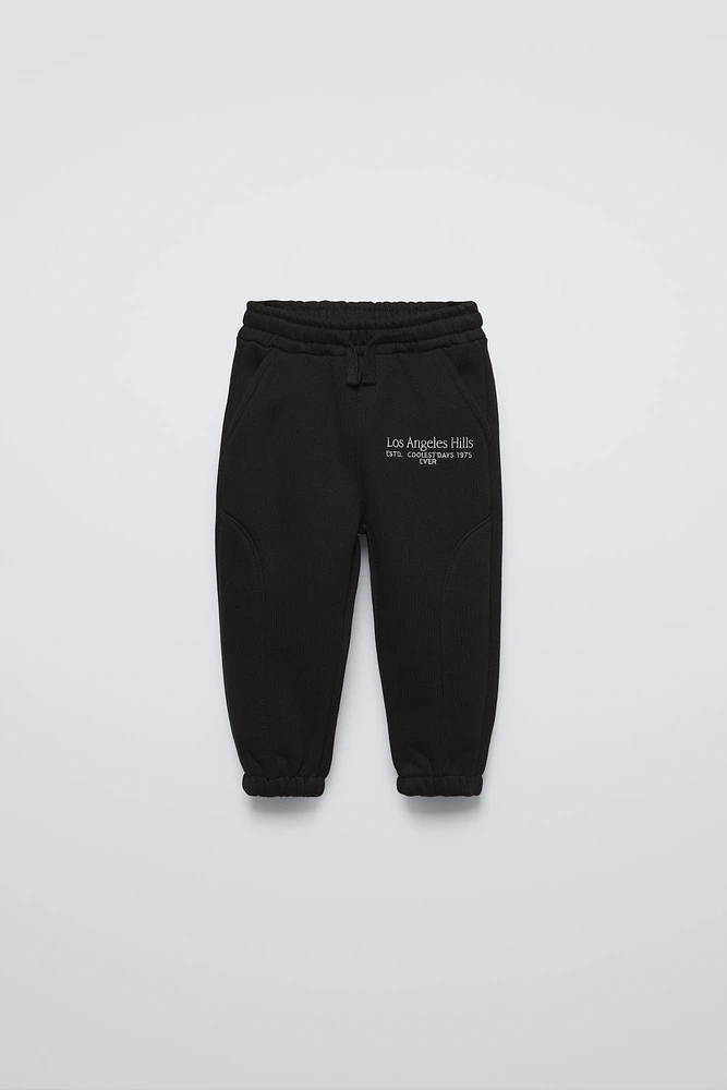 EMBROIDERED JOGGER PANTS