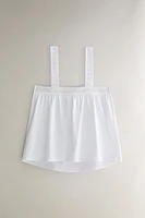 TOP COTON DENTELLE