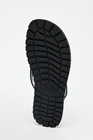 LEATHER SANDALS WITH RUBBER SOLE