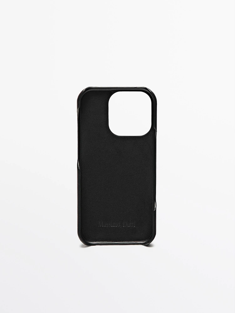 Coque iPhone 16 Pro en cuir nappa