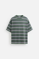 STRIPED JACQUARD T-SHIRT