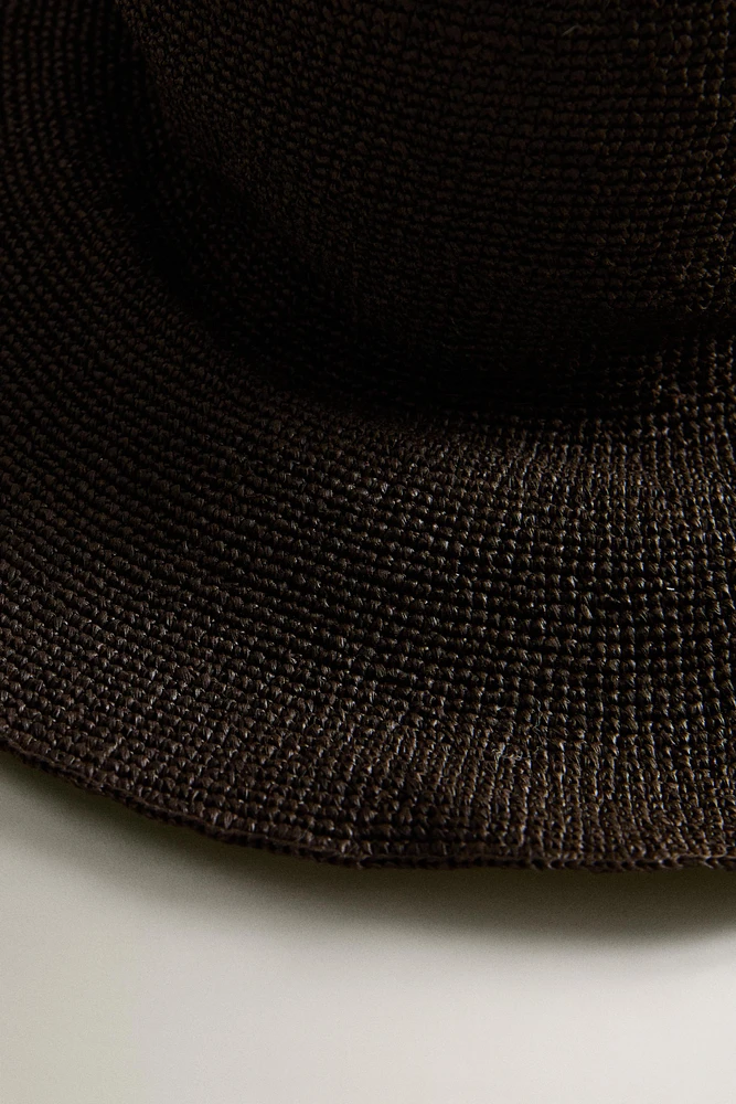 WOVEN PAPER BEACH HAT