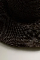 WOVEN PAPER BEACH HAT