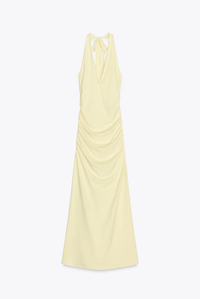 ROBE LONGUE HALTER POLYAMIDE