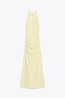 ROBE LONGUE HALTER POLYAMIDE