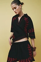 ZW COLLECTION EMBROIDERED SHORTS