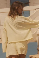 CRINKLED EFFECT KIMONO