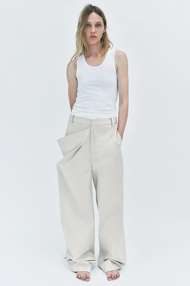 PANTALON À PLIS COLLECTION ZW