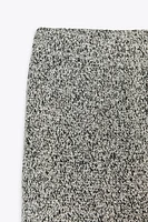 BOUCLÉ WIDE LEG PANTS