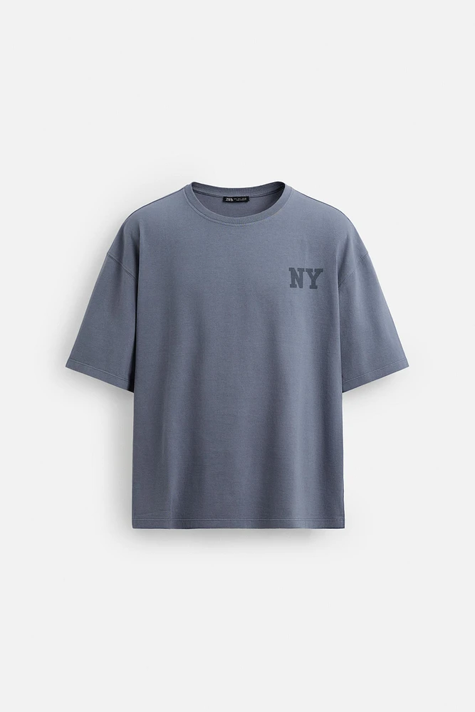 WASHED TEXT T-SHIRT