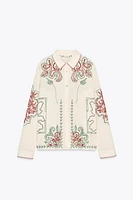 ZW COLLECTION EMBROIDERED SHIRT