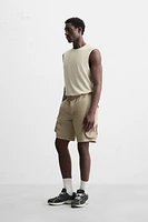 T-SHIRT DÉBARDEUR EN COTON