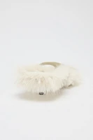 LIMITED EDITION FAUX FUR LEATHER HEELED SANDALS