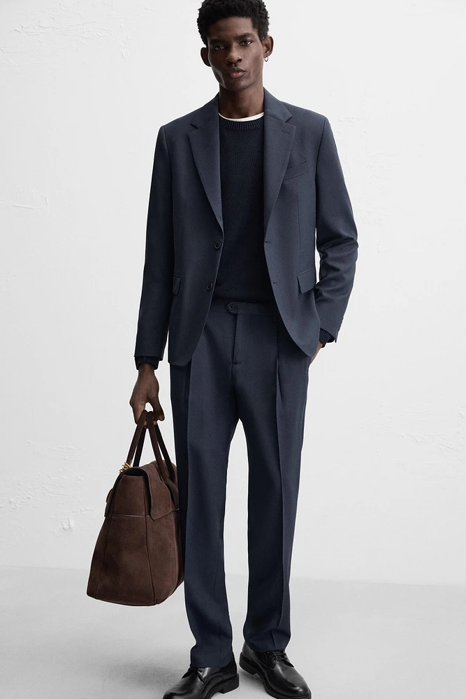 WOOL BLEND SUIT PANTS