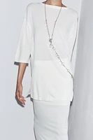 TOP OVERSIZE EN MAILLE