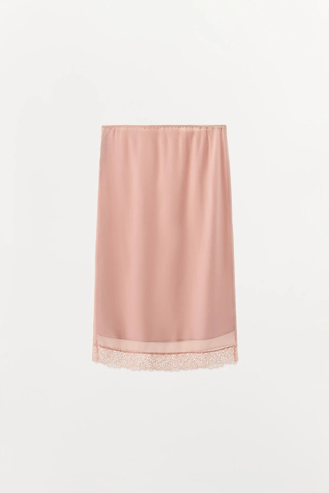 LACE MIDI SKIRT