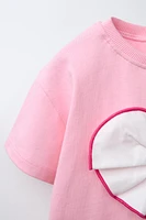 T-SHIRT CŒUR ASSEMBLÉ POPELINE