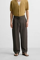 PANTALON FLUIDE À CORDON