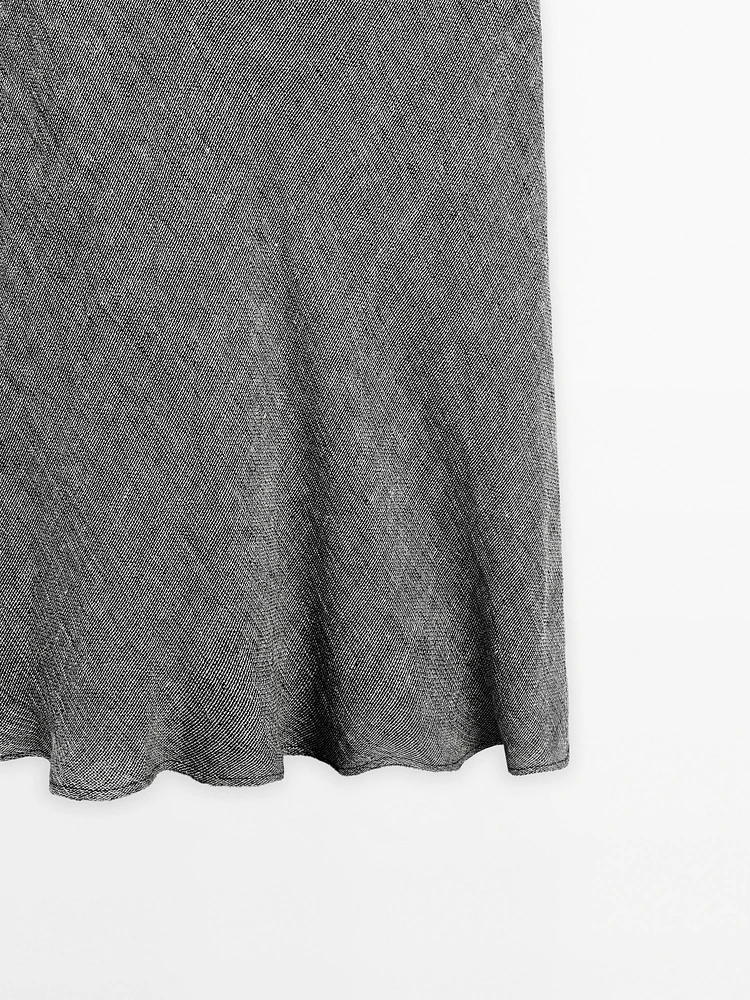 Robe midi 100 % lin