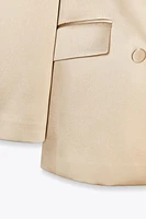 BLAZER CROISÉ SATINÉ