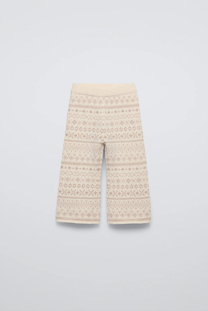 JACQUARD KNIT PANTS SKI COLLECTION