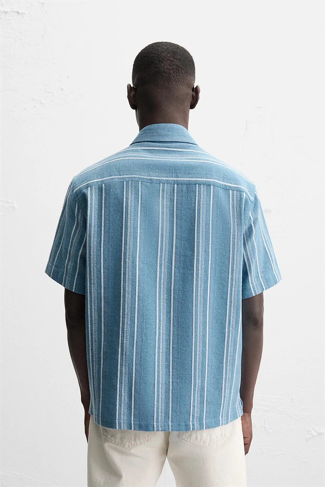 CHEMISE STRUCTURÉE À RAYURES