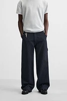 STRIPED RELAXED FIT PANTS