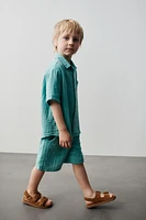 CHEMISE TEXTURÉE À POCHE
