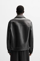 FAUX LEATHER BIKER JACKET